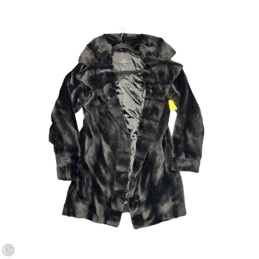 Coat Faux Fur & Sherpa By Dennis Basso Qvc In Black, Size: Xs