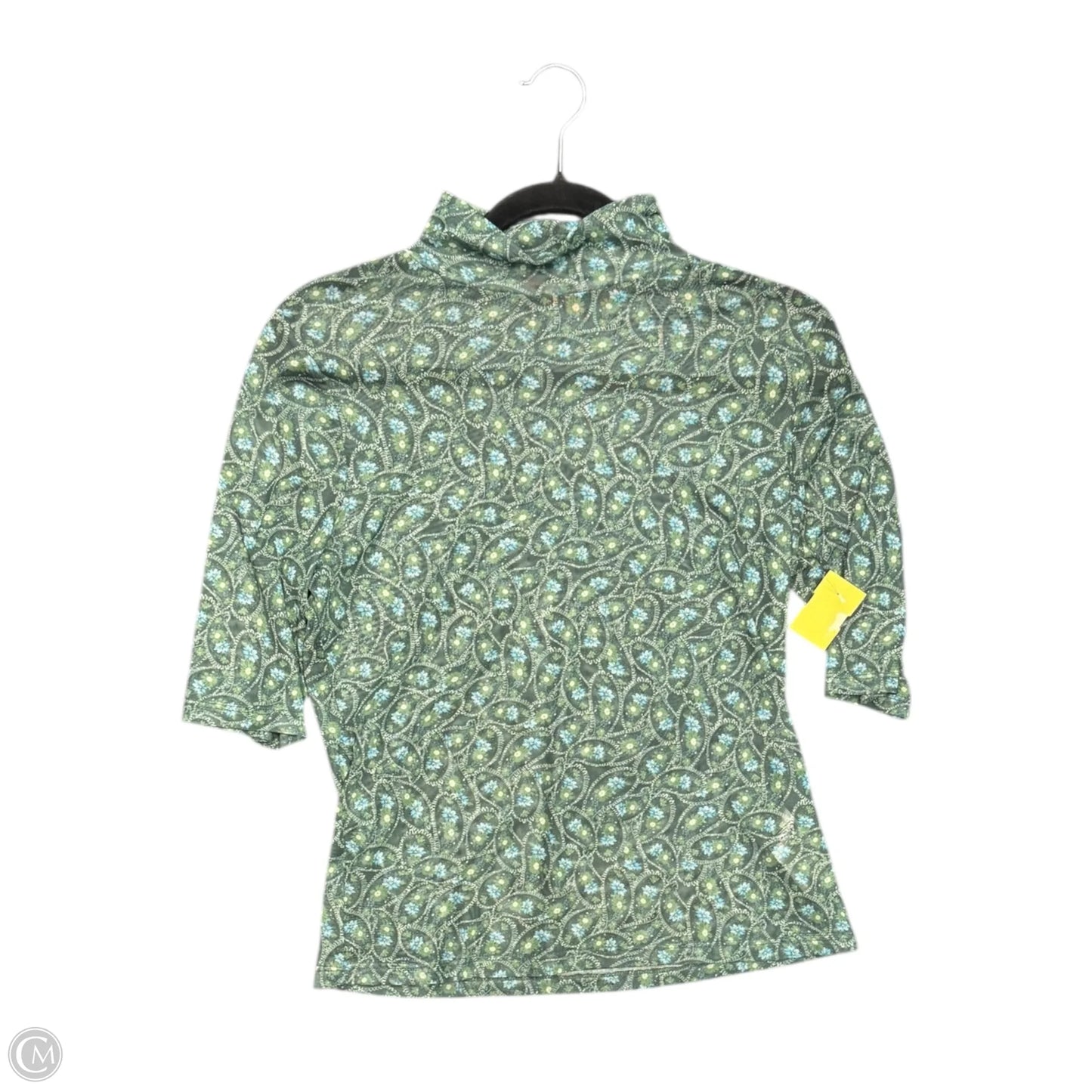 Top Short Sleeve By Anthropologie In Green, Size: M