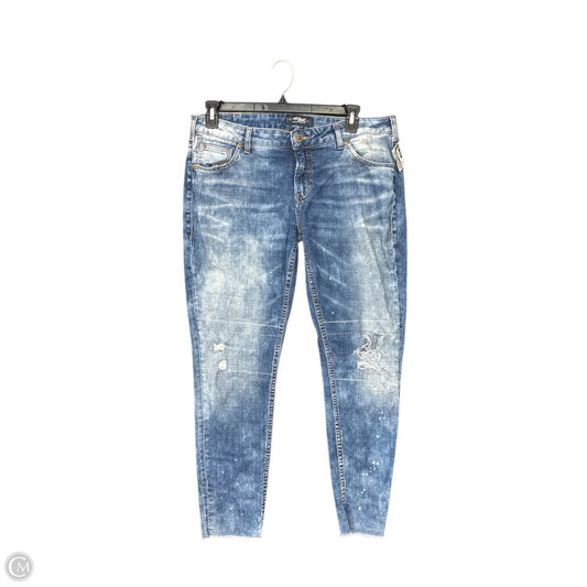 Jeans Boyfriend By Silver In Blue Denim, Size: 16
