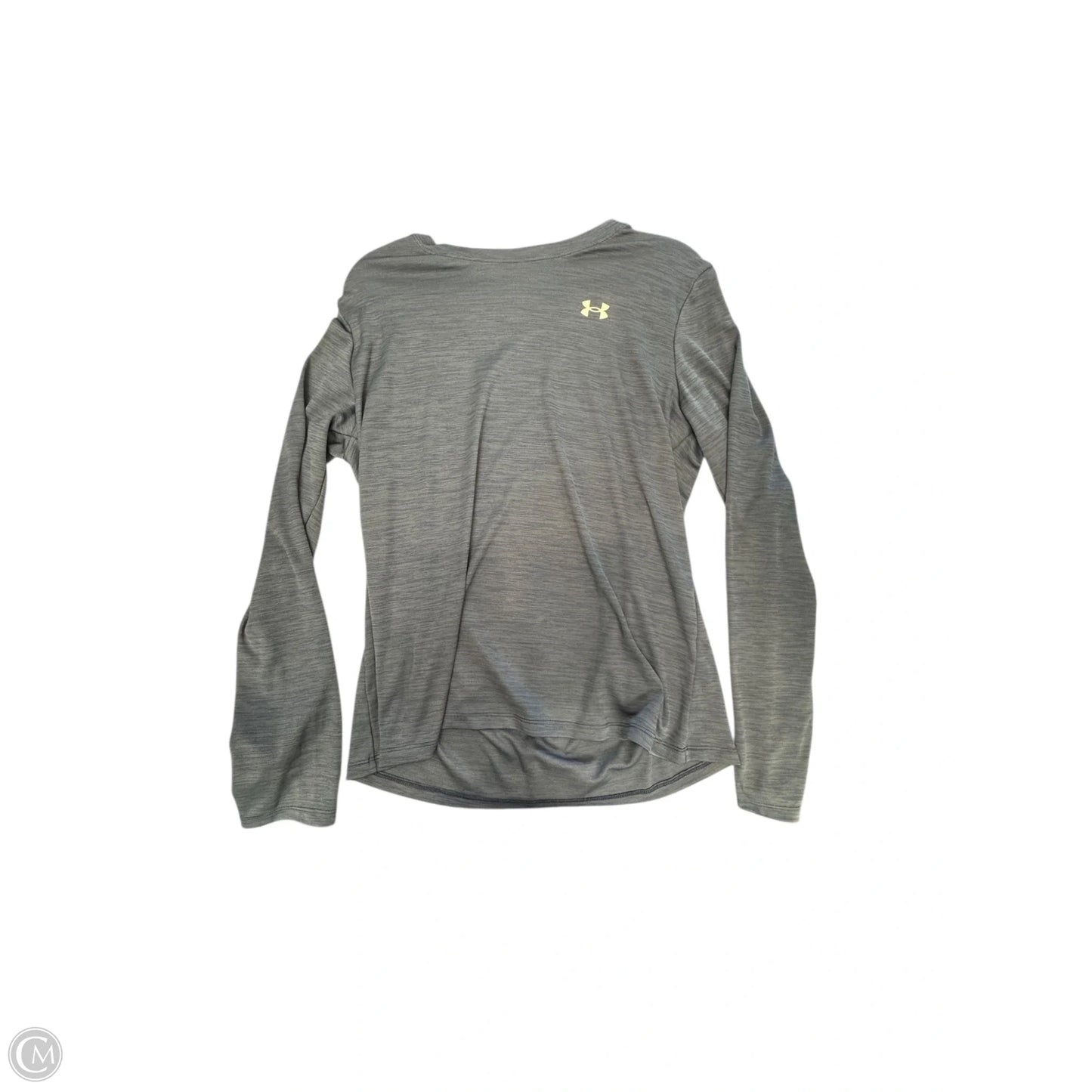 Athletic Top Long Sleeve Crewneck By Under Armour In Blue, Size: L