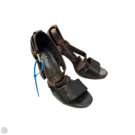 Shoes Luxury Designer By Louis Vuitton In Brown, Size: 7