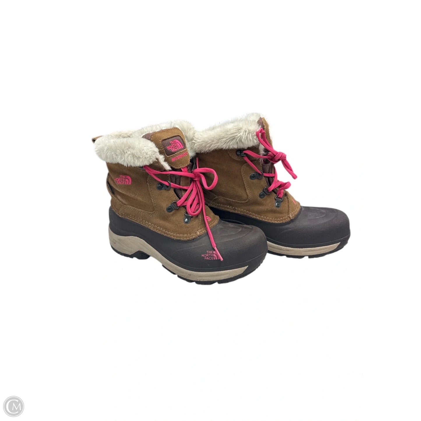 Boots Snow By The North Face In Brown & Pink, Size: 6