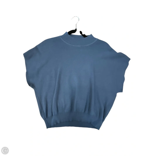 Sweater Short Sleeve By Ee Some In Blue, Size: L