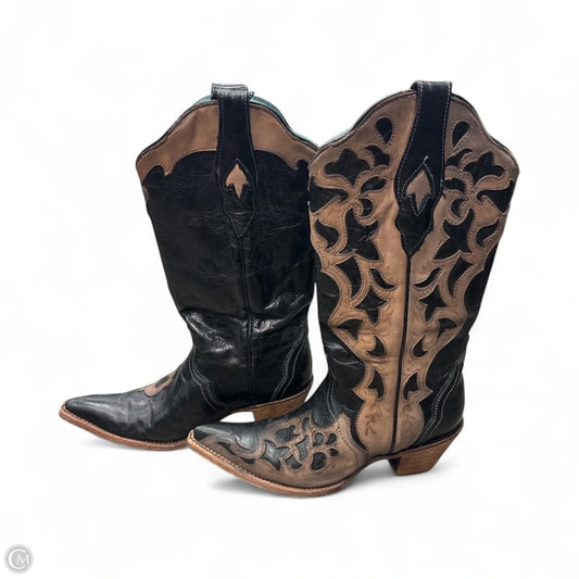 Boots Mid-calf Heels By Corral In Brown, Size: 8.5