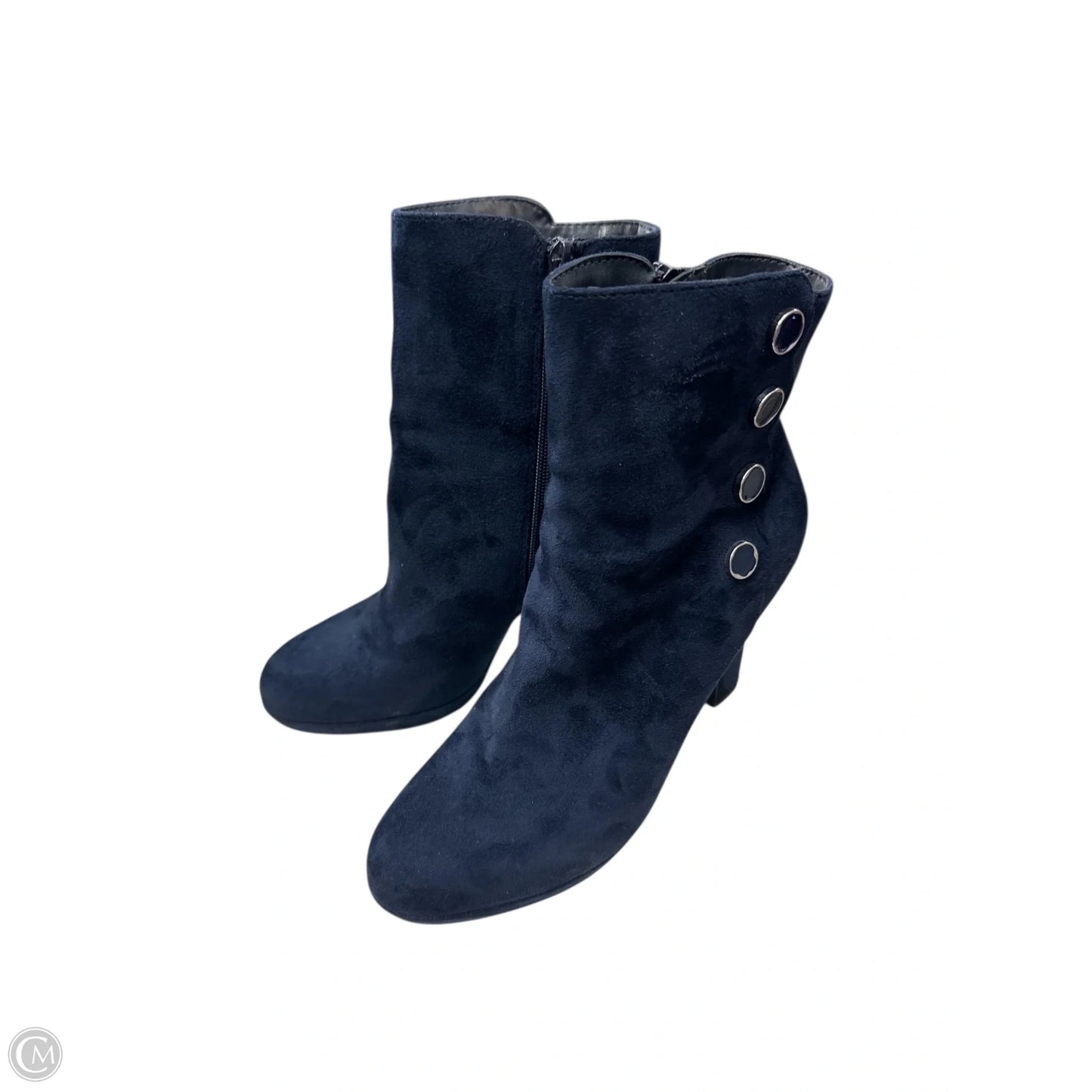 Boots Ankle Heels By Impo In Blue, Size: 8.5