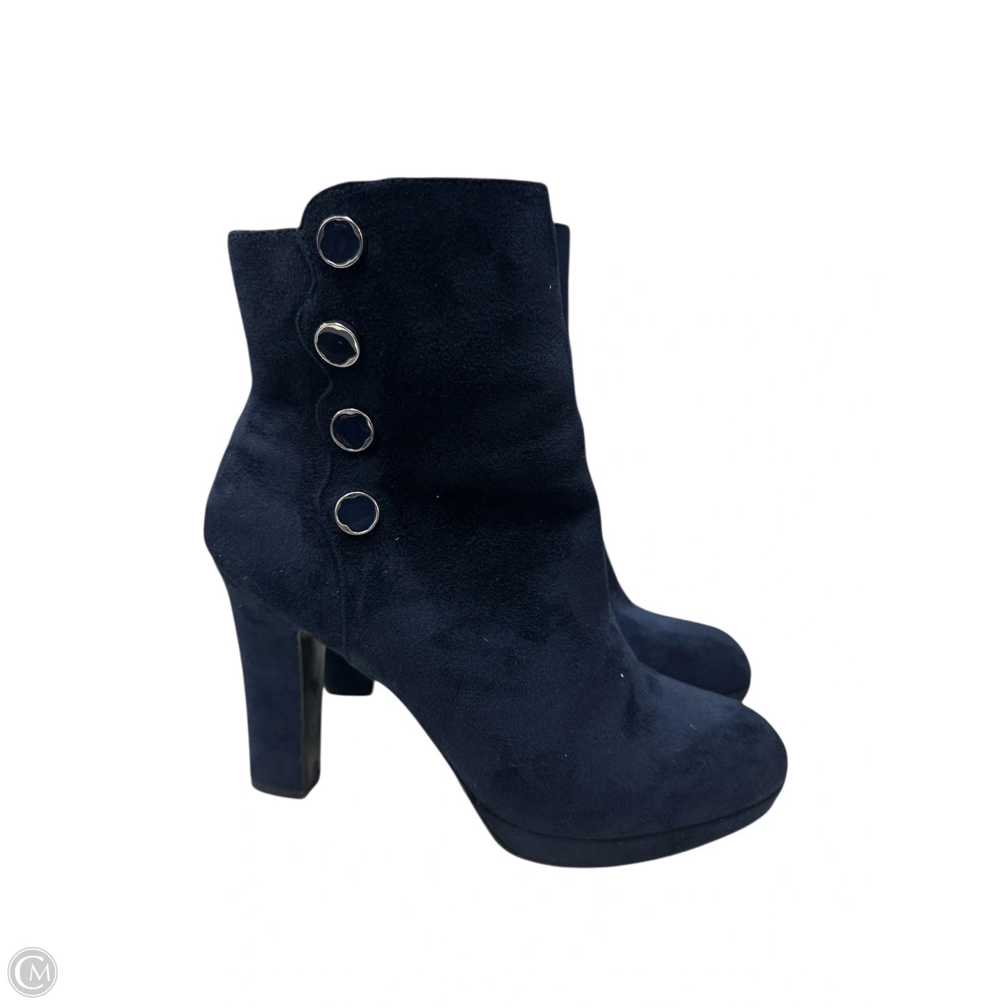 Boots Ankle Heels By Impo In Blue, Size: 8.5