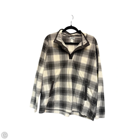 Top Long Sleeve By Duluth Trading In Brown & Cream, Size: Xl