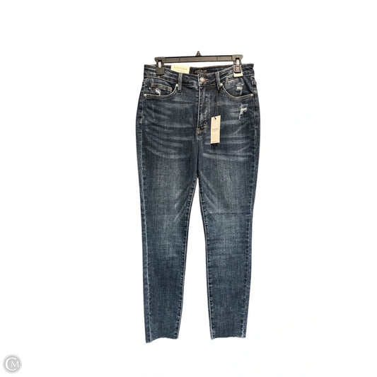 Jeans Cropped By Judy Blue In Blue Denim, Size: 10