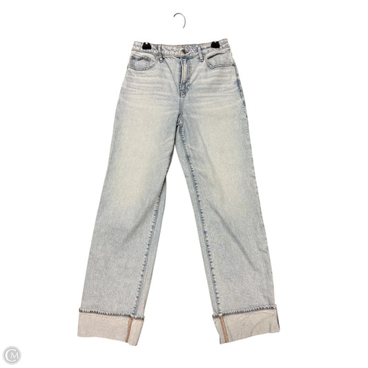Jeans Wide Leg By Express In Blue Denim, Size: 8