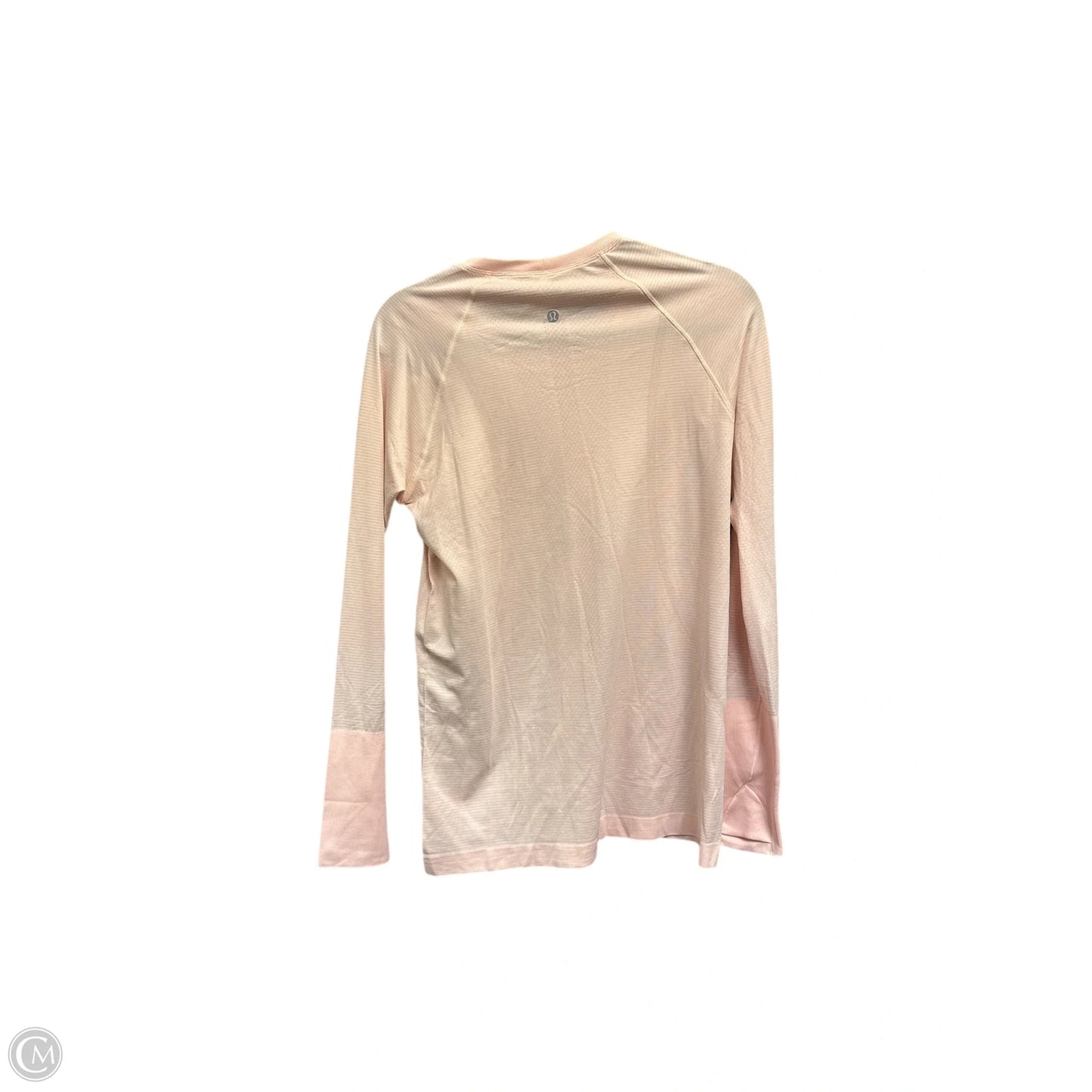 Athletic Top Long Sleeve Crewneck By Lululemon In Pink, Size: 10