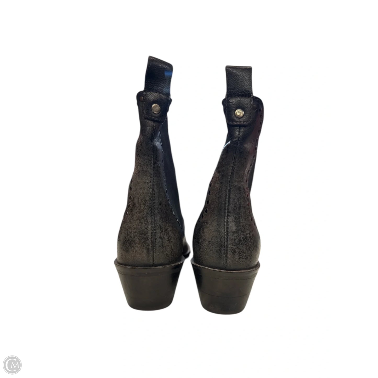 Boots Ankle Heels By Cmb In Grey, Size: 8