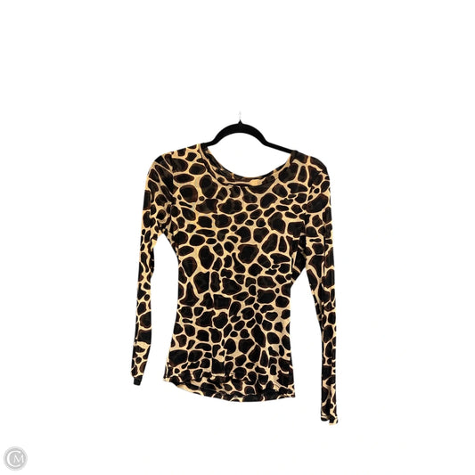 Blouse Long Sleeve By Adore In Animal Print, Size: M