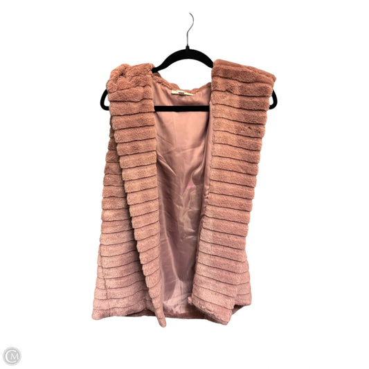 Vest Faux Fur & Sherpa By Thml In Mauve, Size: S