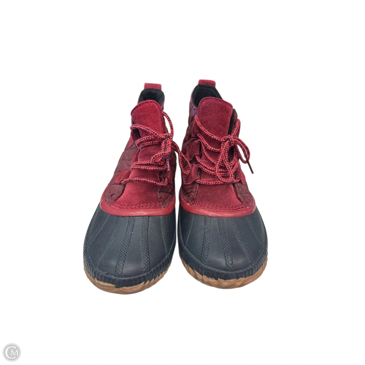 Boots Ankle Flats By Sorel In Black & Red, Size: 8