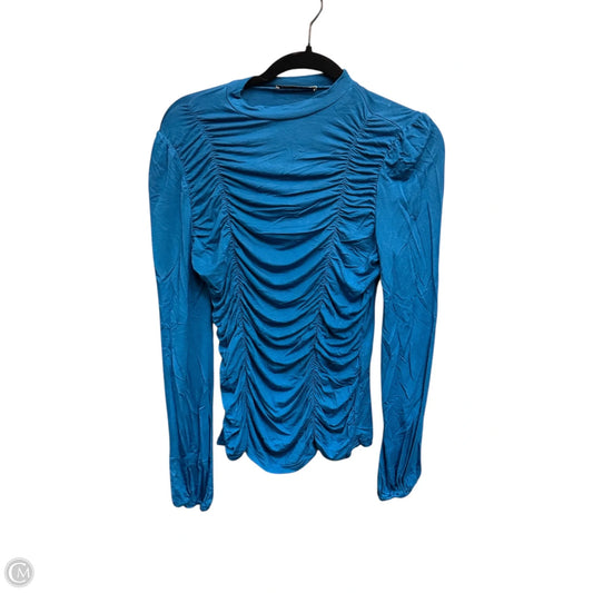 Top Long Sleeve By Grace Karin In Blue, Size: S