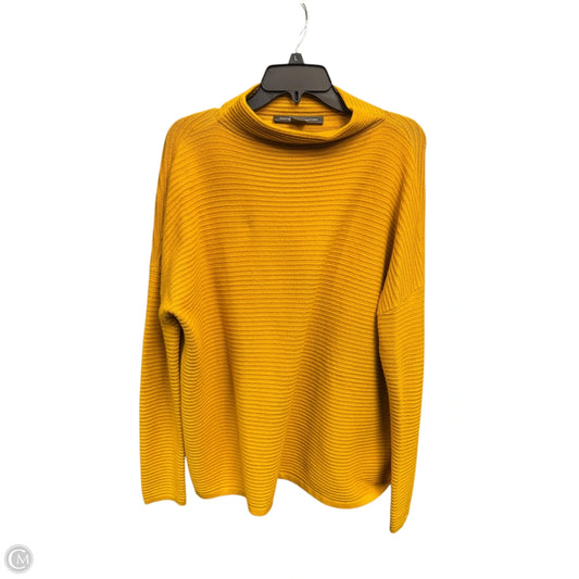 Top Long Sleeve By French Connection In Yellow, Size: L