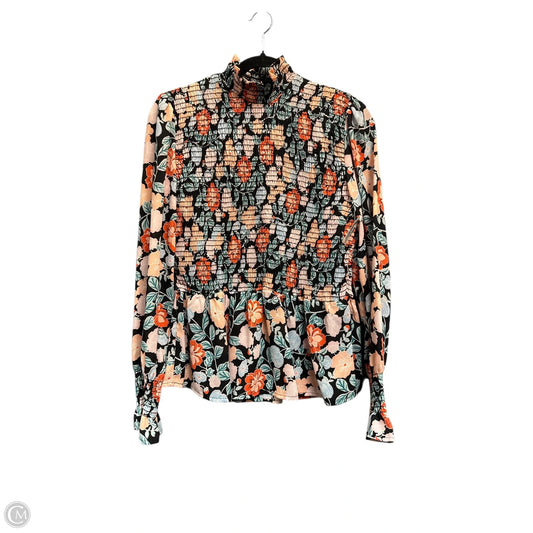 Blouse Long Sleeve By Gibson In Floral Print, Size: S