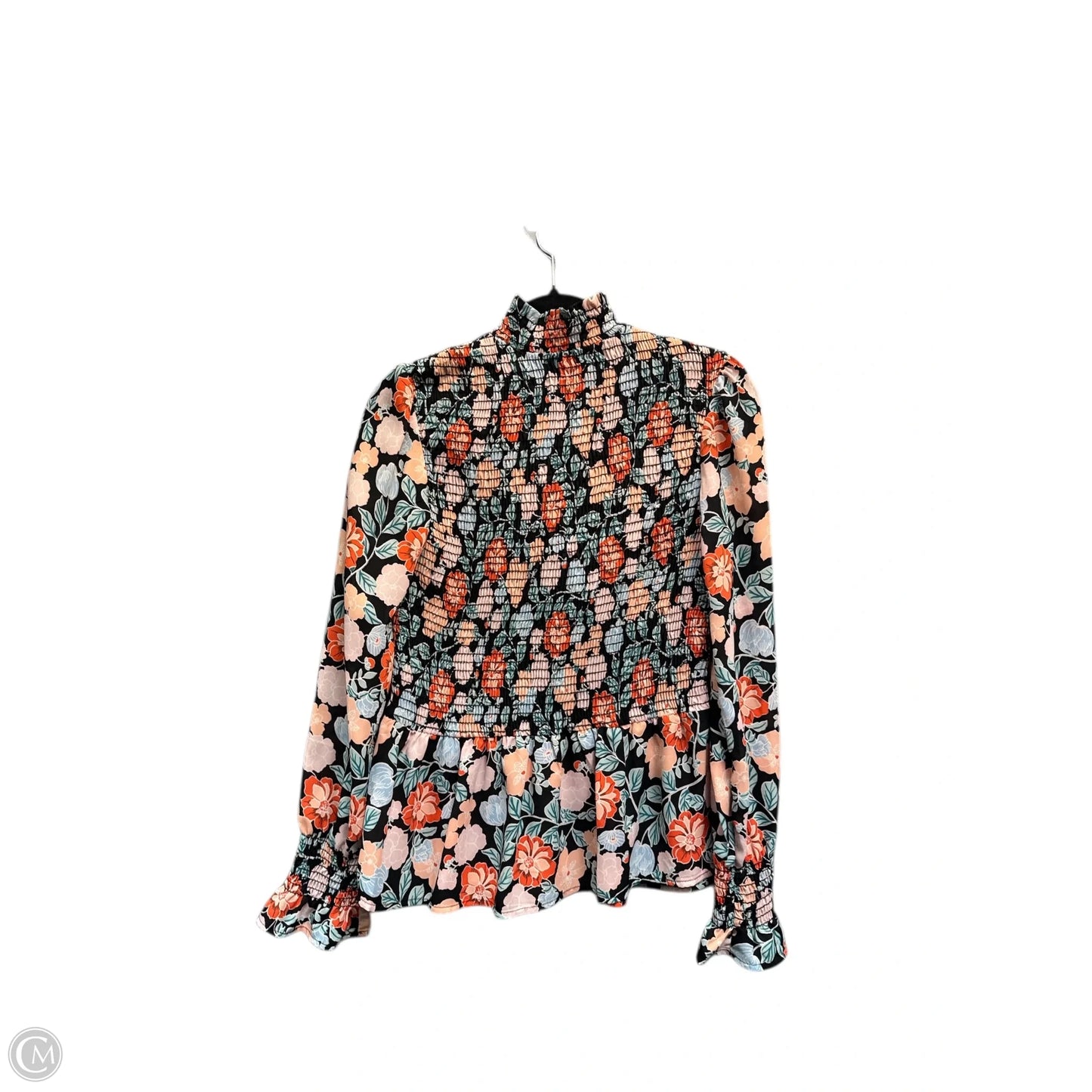 Blouse Long Sleeve By Gibson In Floral Print, Size: S