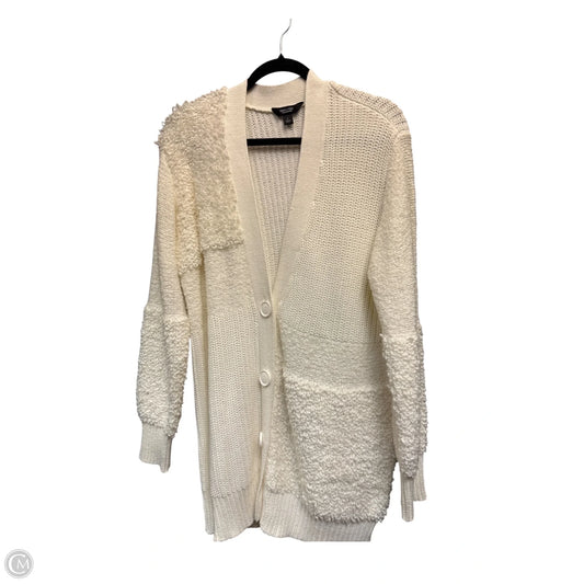 Sweater Cardigan By Simply Vera In Cream, Size: L