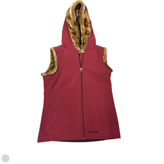 Vest Faux Fur & Sherpa By Marmot In Maroon, Size: L