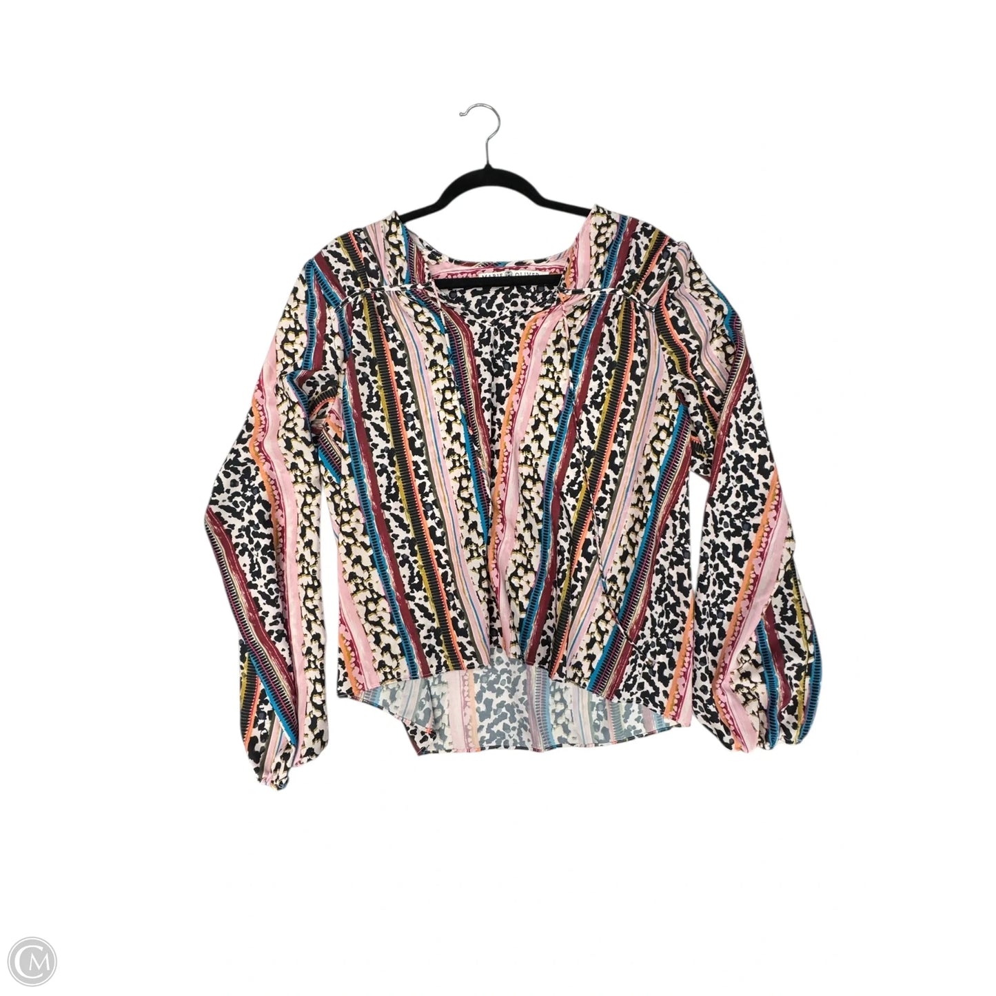 Blouse Long Sleeve By Marie Oliver In Multi-colored, Size: L