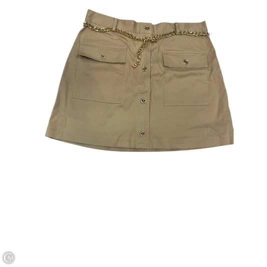 Skirt Midi By Michael By Michael Kors In Tan, Size: 14