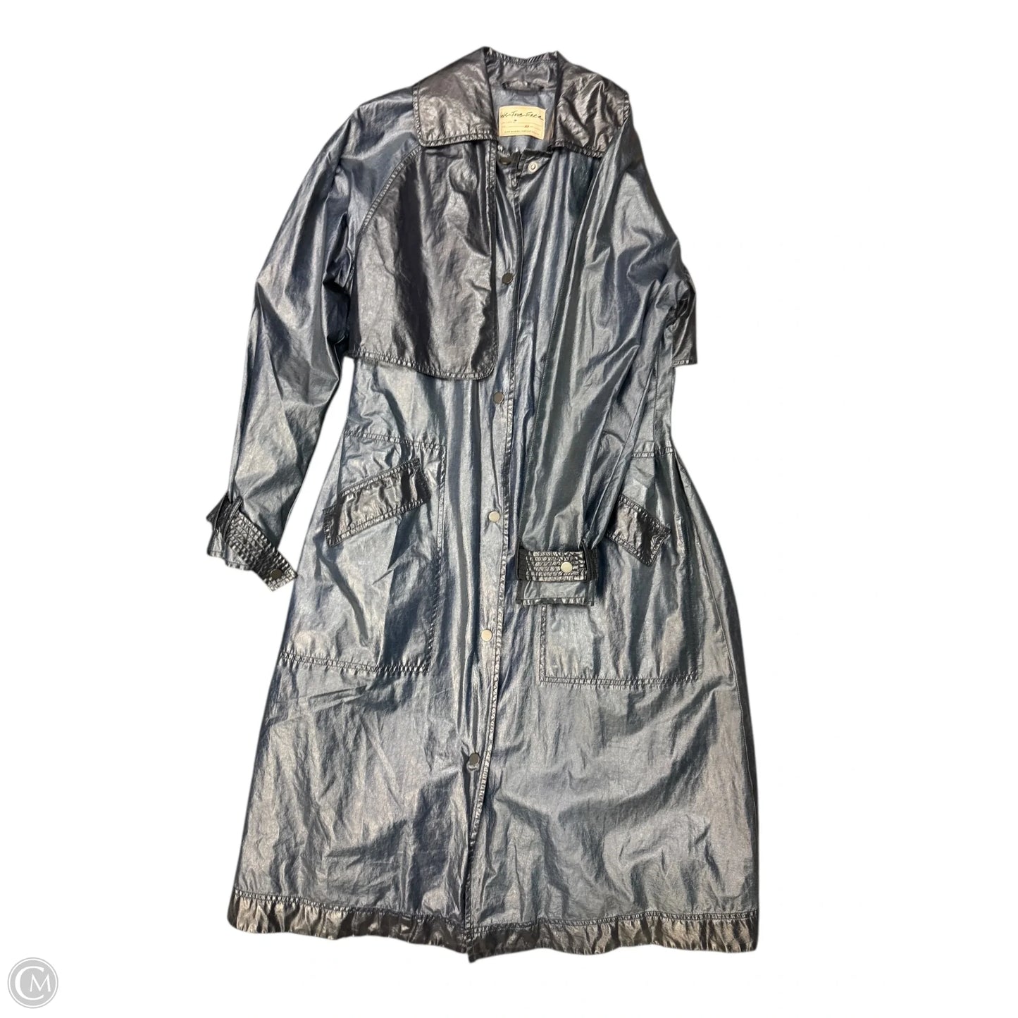 Coat Trench Coat By We The Free In Blue, Size: Xs