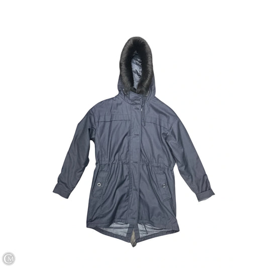 Coat Parka By Massimo Dutti In Navy, Size: S