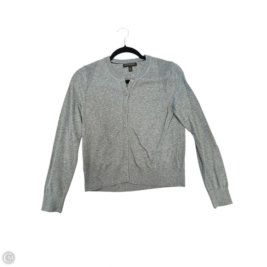 Sweater Cardigan By Banana Republic In Grey, Size: M