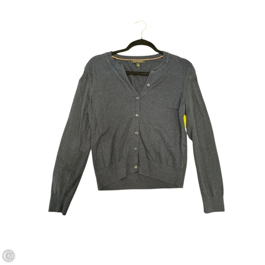 Sweater Cardigan By Banana Republic In Navy, Size: M