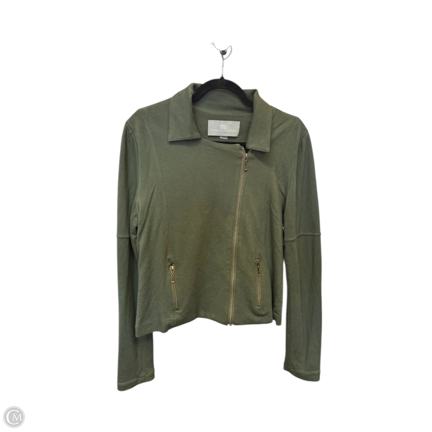 Top Long Sleeve By Tart In Green, Size: L