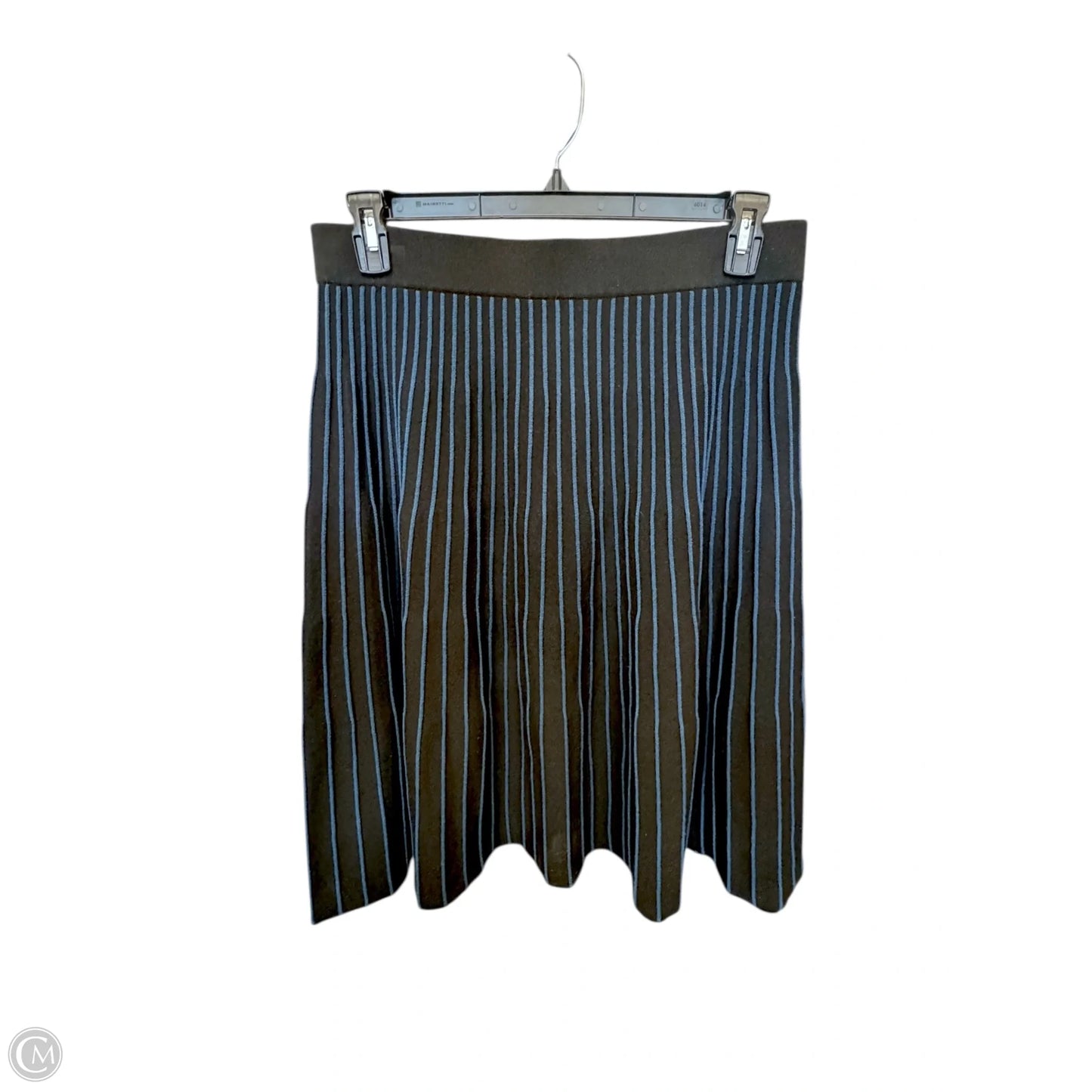 Skirt Midi By Anne Klein In Black & Blue, Size: L