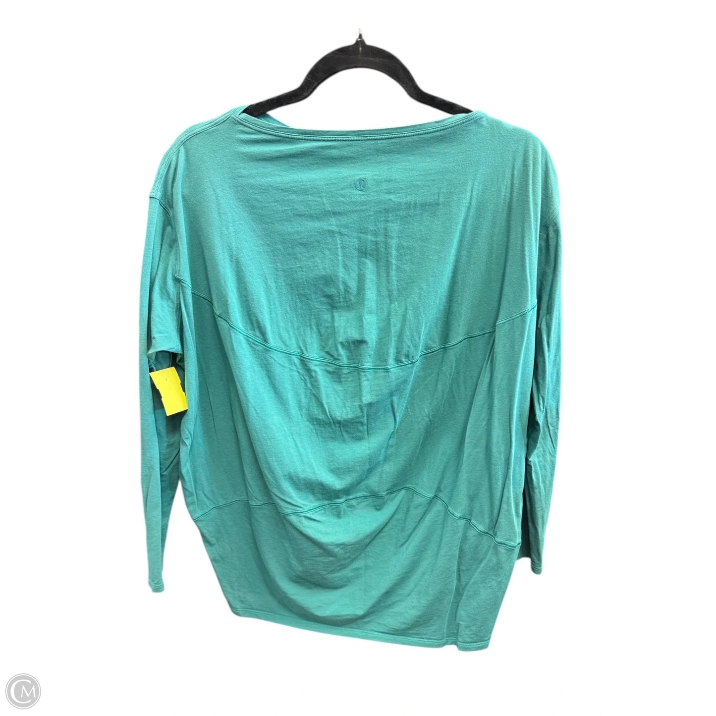 Athletic Top Long Sleeve Crewneck By Lululemon In Teal, Size: 8
