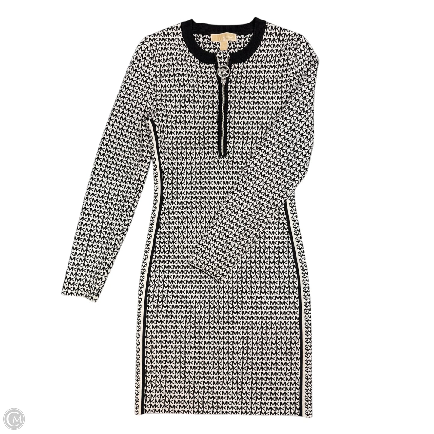 Dress Designer By Michael Kors In Black & White, Size: S
