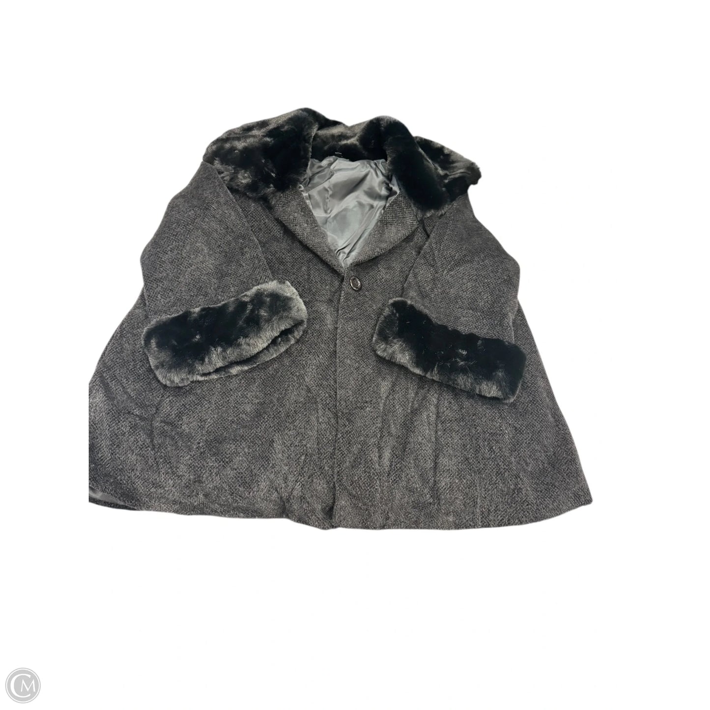 Coat Faux Fur & Sherpa By Coco And Carmen In Black, Size: S