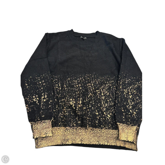Sweater By Coco And Carmen In Black & Gold, Size: M