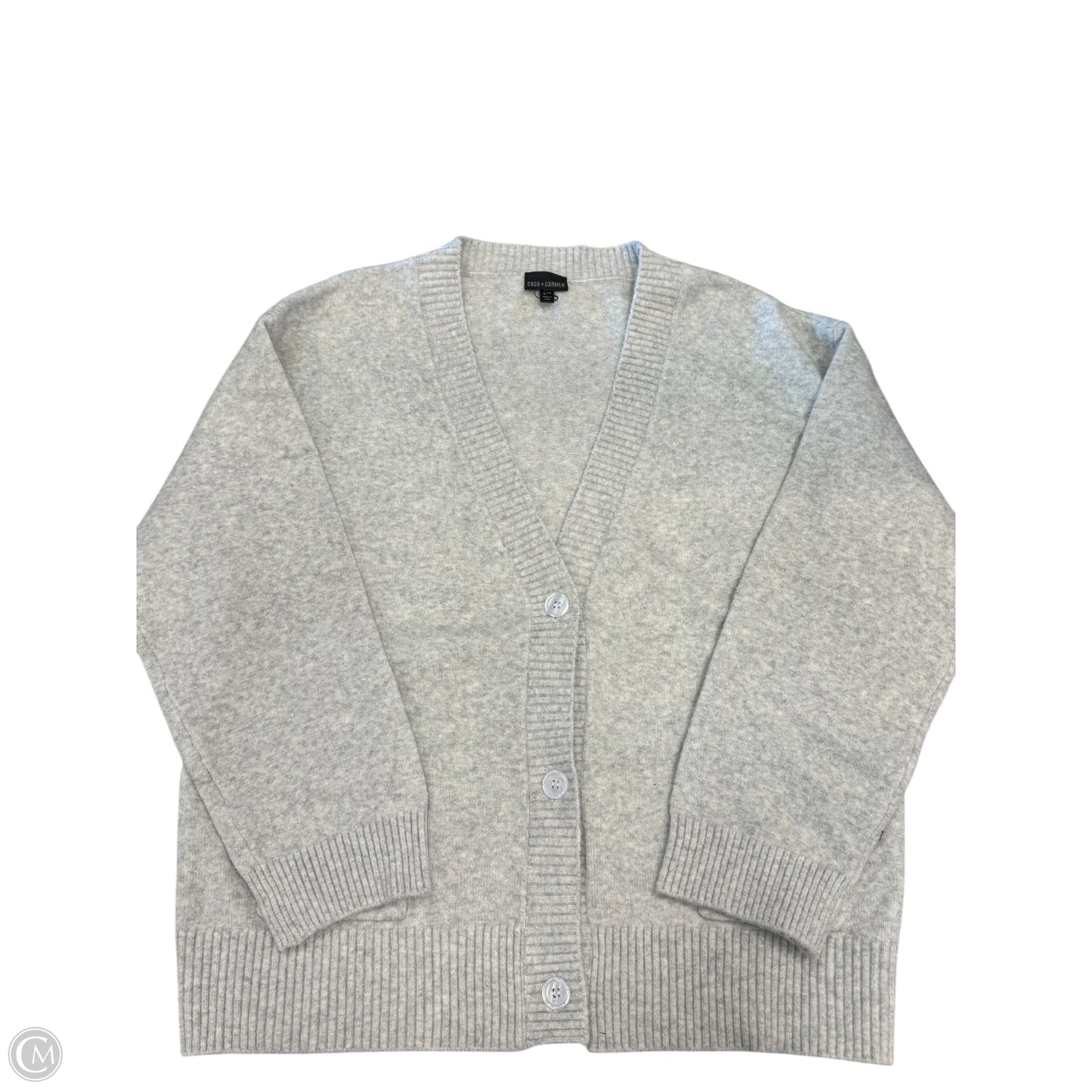 Sweater Cardigan By Coco And Carmen In Grey, Size: M