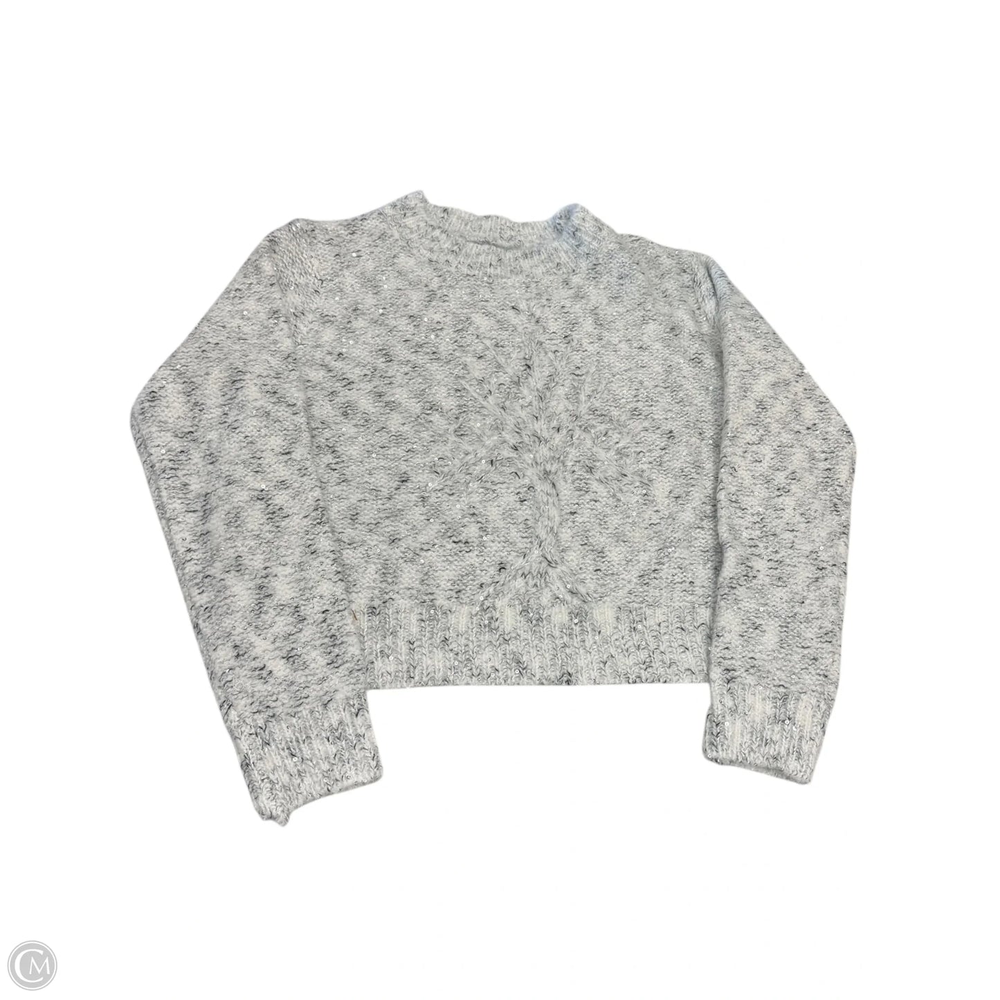 Sweater By Coco And Carmen In Silver & White, Size: M