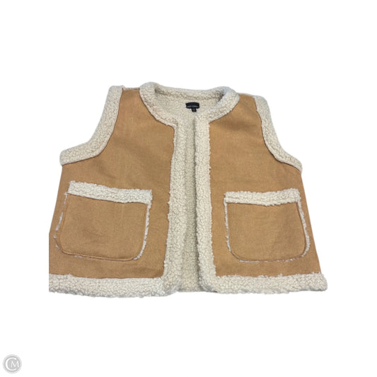 Vest Faux Fur & Sherpa By Coco And Carmen In Tan, Size: M