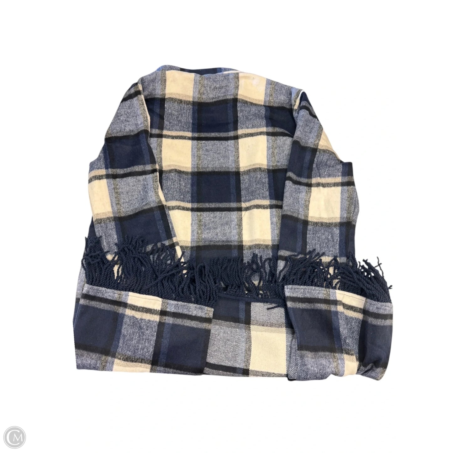 Jacket Shirt By Coco And Carmen In Plaid Pattern, Size: M