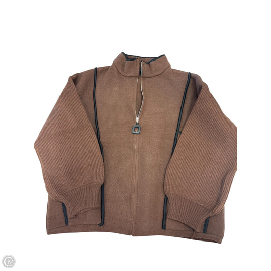 Sweatshirt Collar By Coco And Carmen In Brown, Size: M