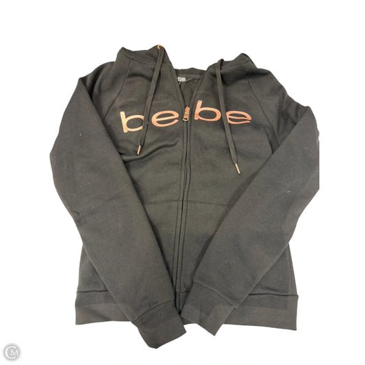 Sweater Short Sleeve By Bebe In Black, Size: S