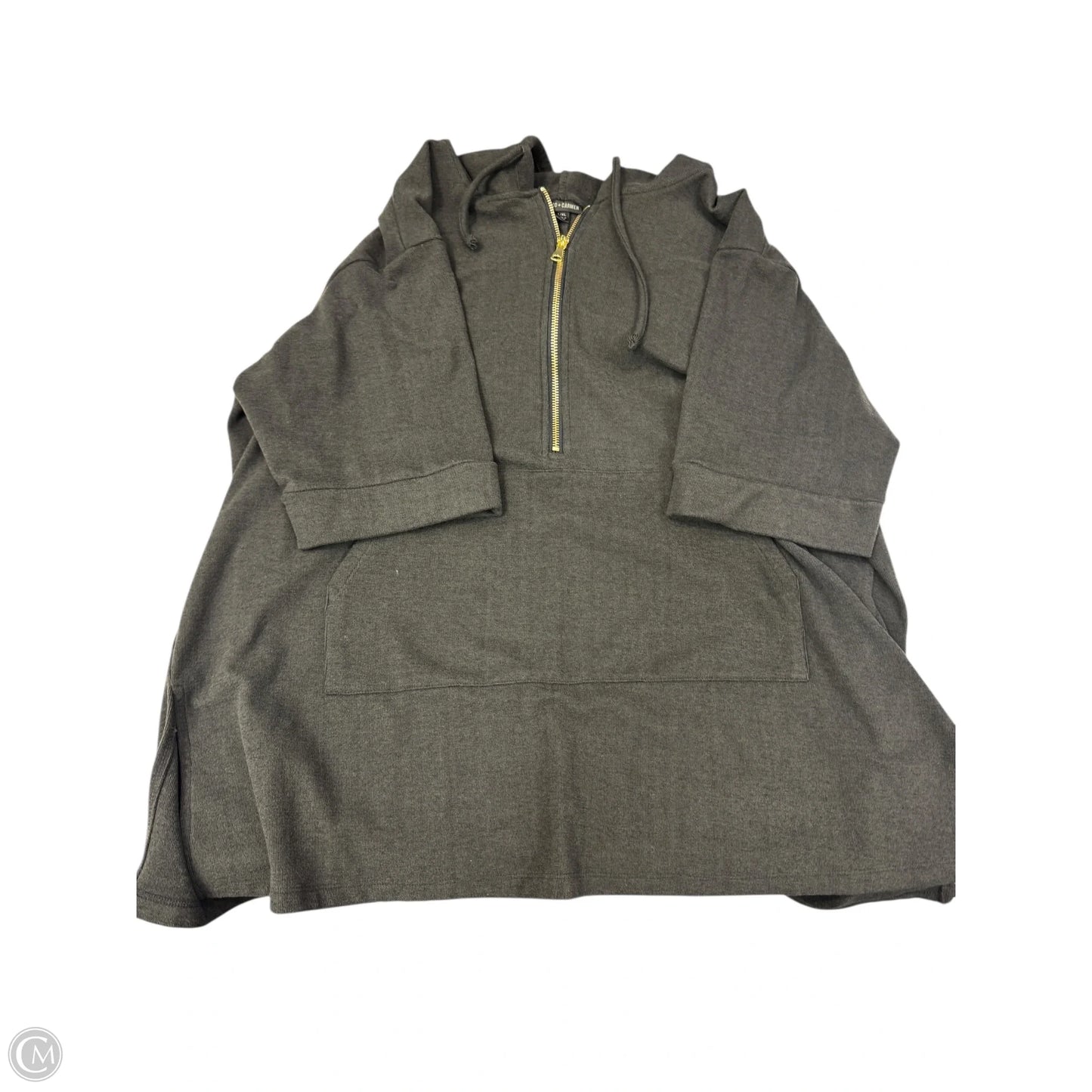 Sweatshirt Hoodie By Coco And Carmen In Grey, Size: L