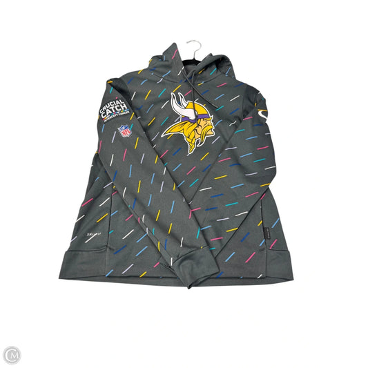 Sweatshirt Hoodie By Nfl In Grey, Size: M