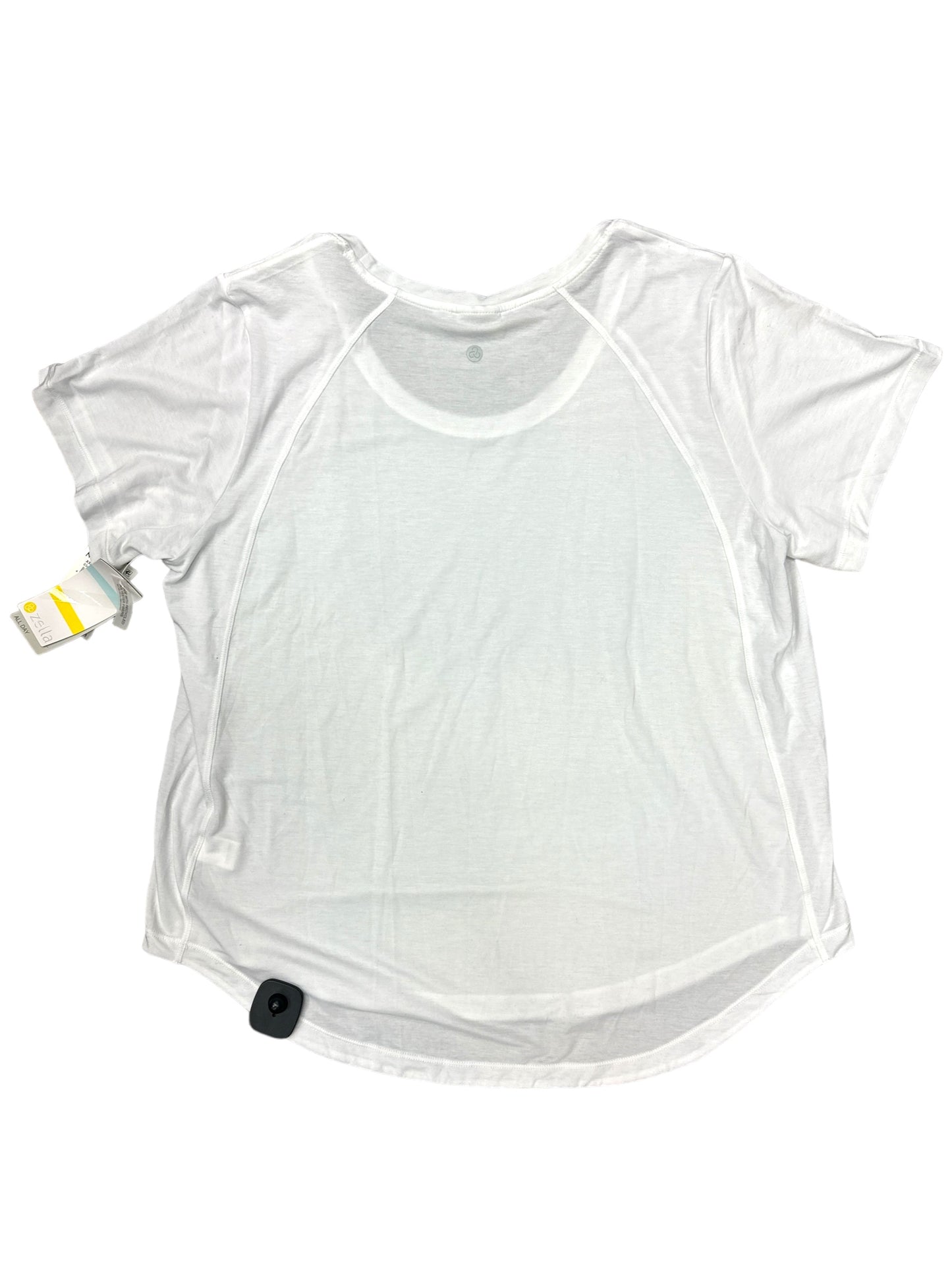 Athletic Top Short Sleeve By Zella In White, Size: 2x