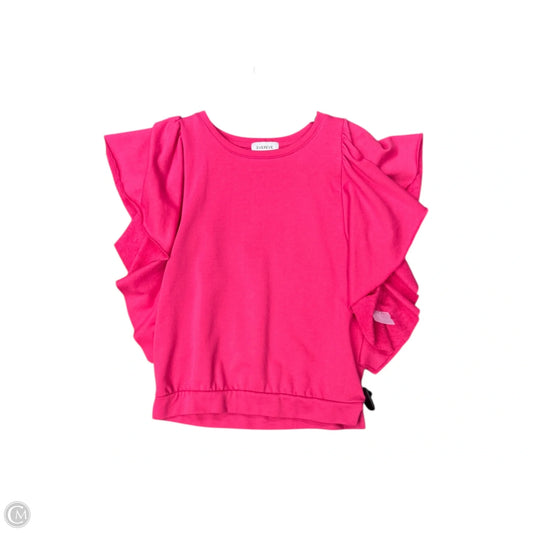 Top Short Sleeve By Evereve In Pink, Size: S