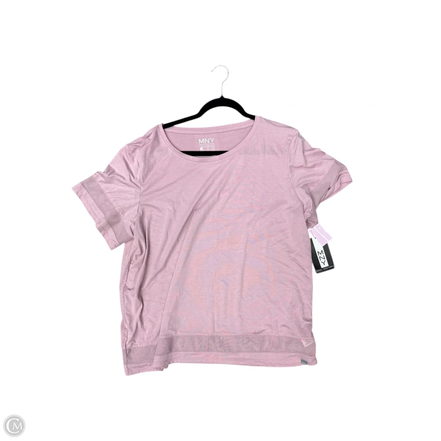 Top Short Sleeve By Marc New York In Pink, Size: 1x