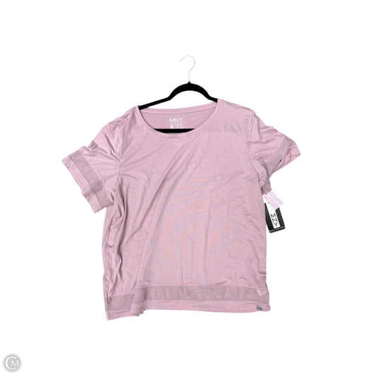 Top Short Sleeve By Marc New York In Pink, Size: 1x