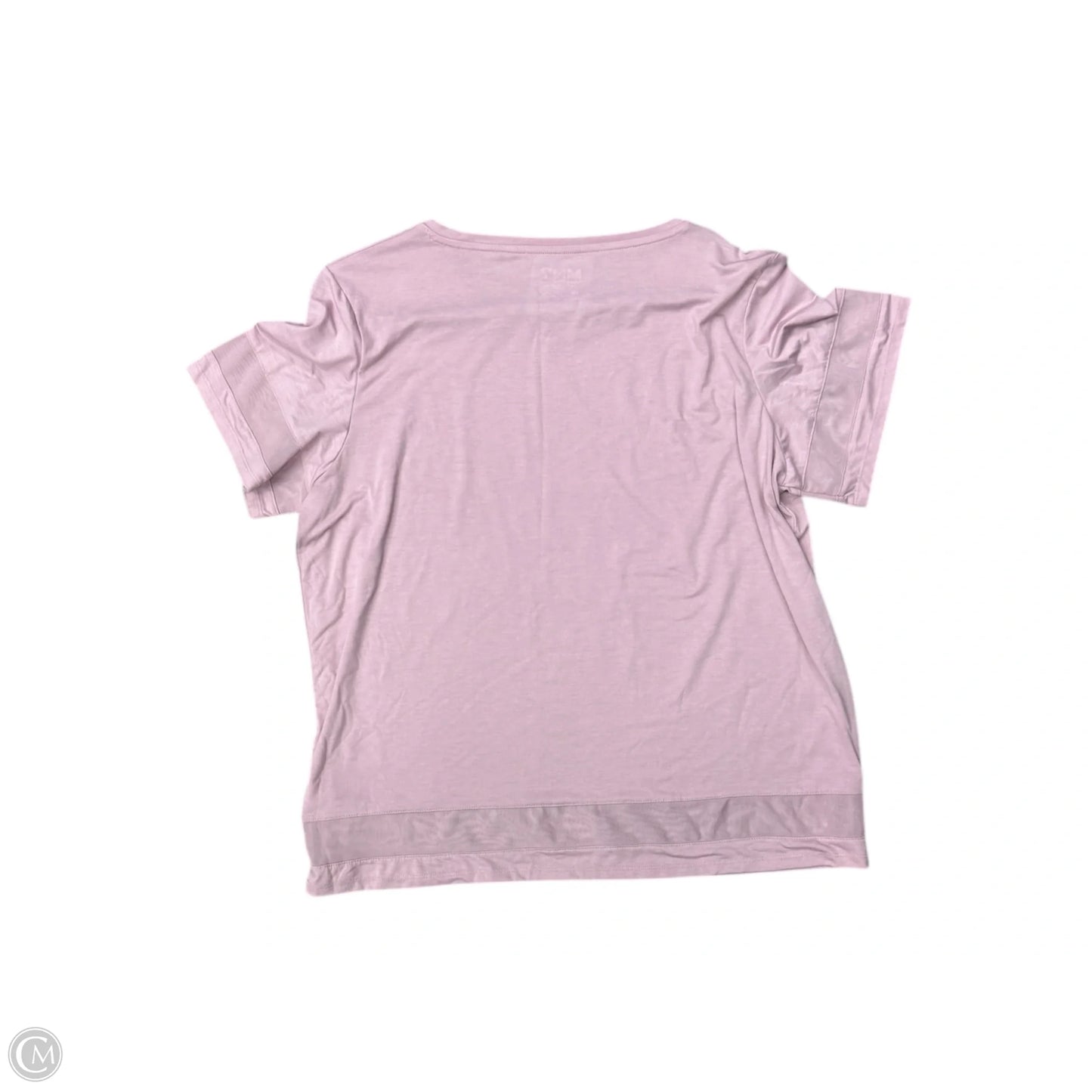 Top Short Sleeve By Marc New York In Pink, Size: 1x