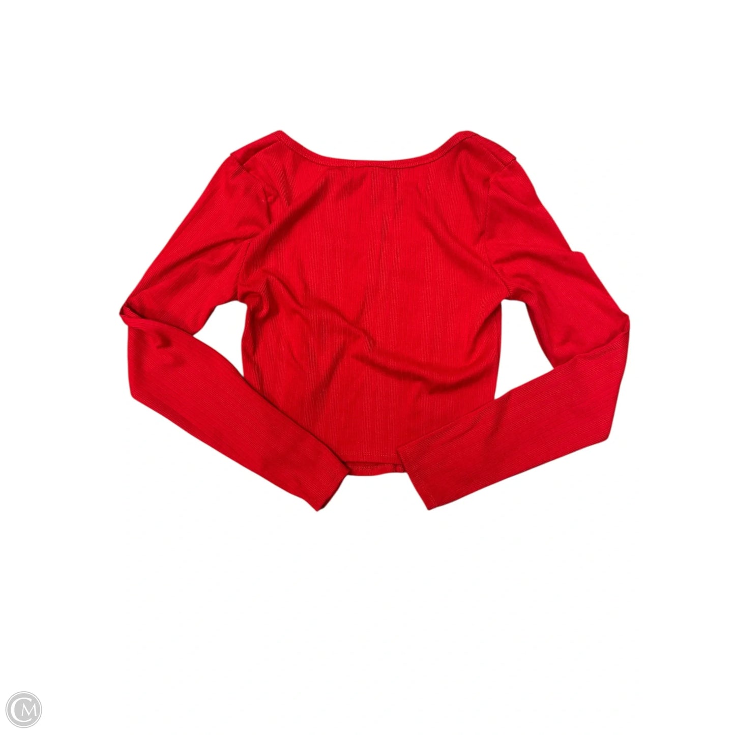 Top Long Sleeve By Bozzolo In Red, Size: M